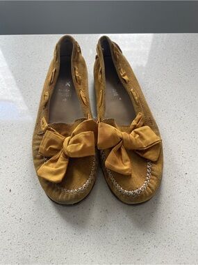 GEOX Bow Suede Moccasin Flats - Women's